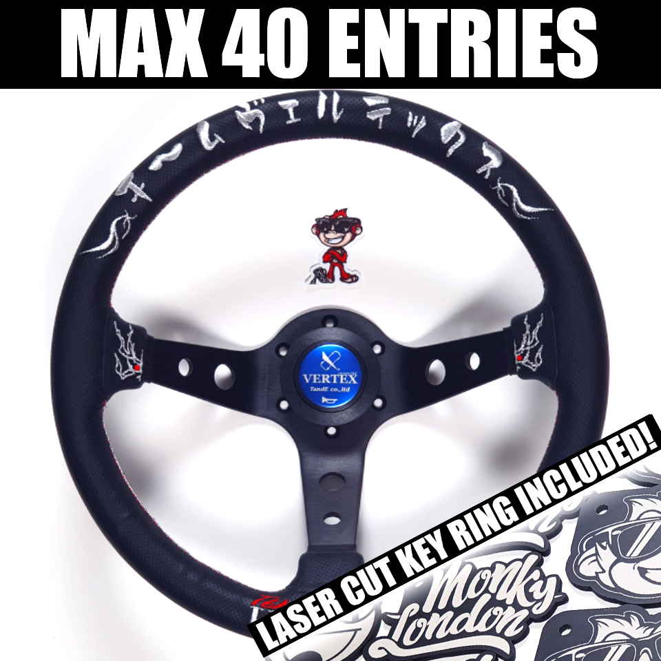 Vertex T&E Kumadori 330mm Steering Wheel – MONKY LONDON